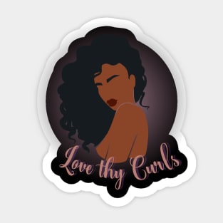 love thy curls Sticker
